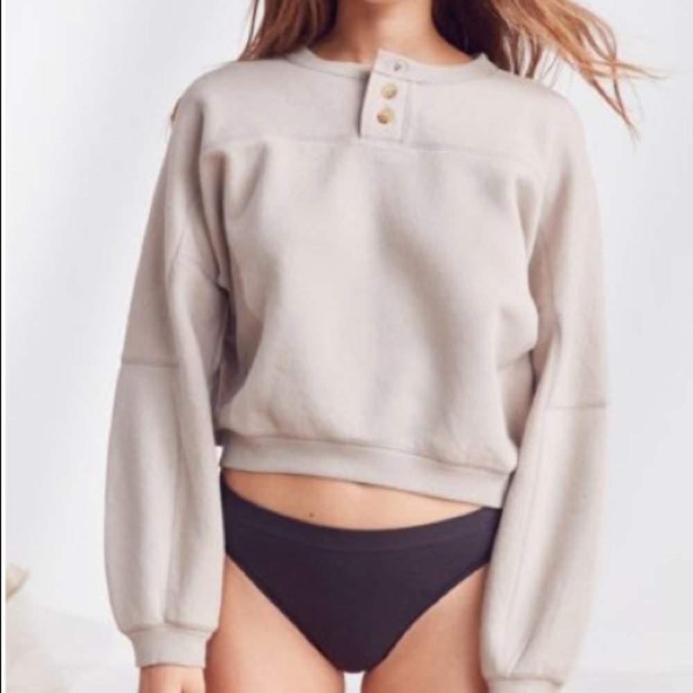 Urban Outfitters Out From Under Henley Sweatshirt